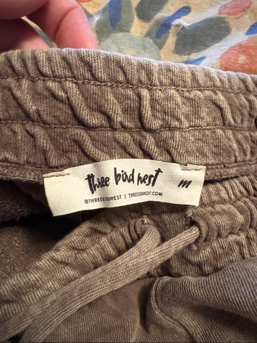 Three Bird Nest Wide Leg Flare So Comfy Sweats Pants Womens M Brown Acid Wash - Picture 2 of 5